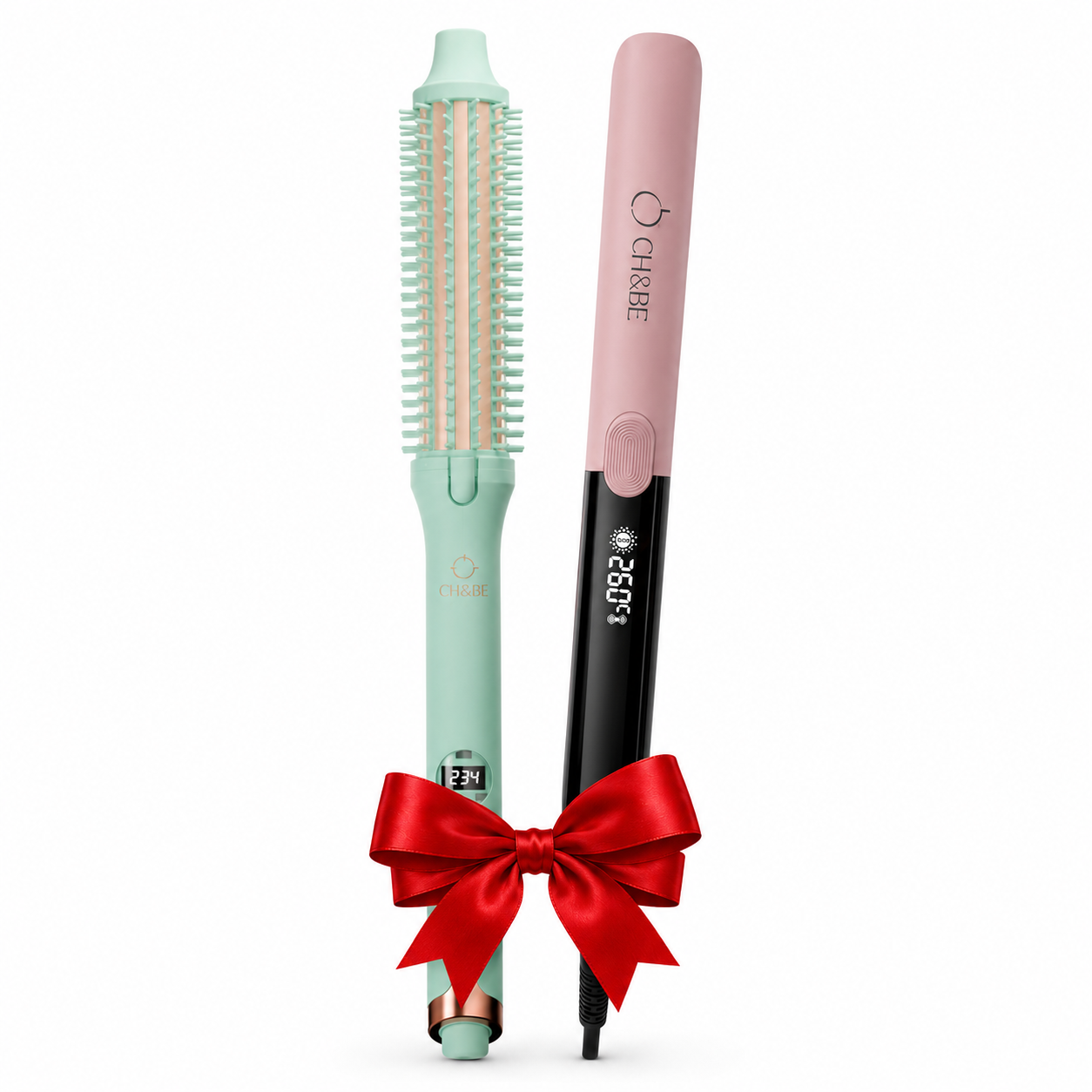 Slim Ceramic Straightener X Curla Brush