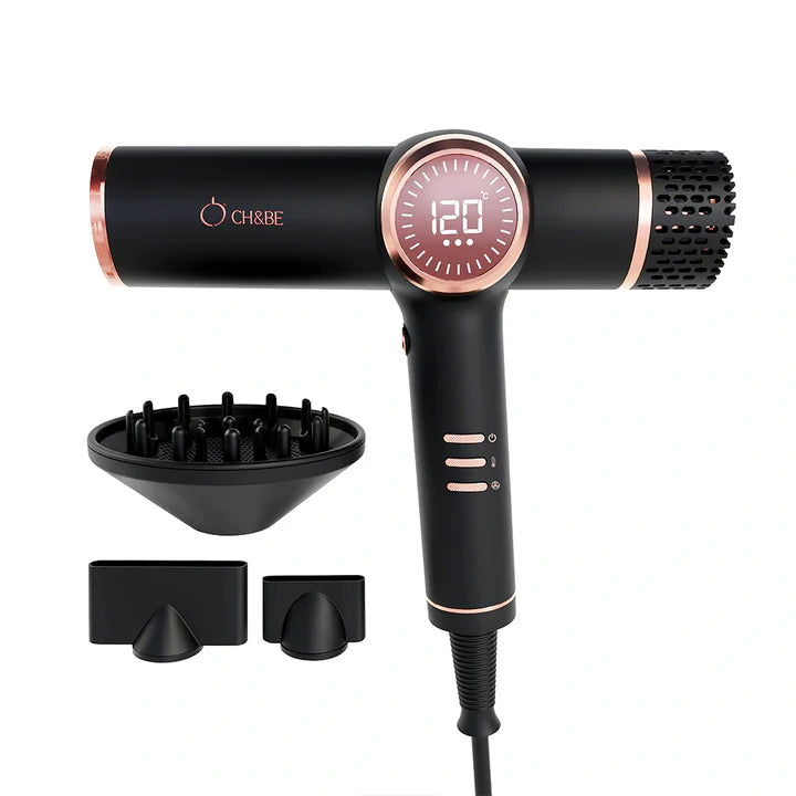 curla brush X sleek blow dryer